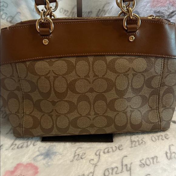 Coach Mini Brooke Carryall in signature canvas Style No. F26139 with straps EUC - Picture 14 of 16